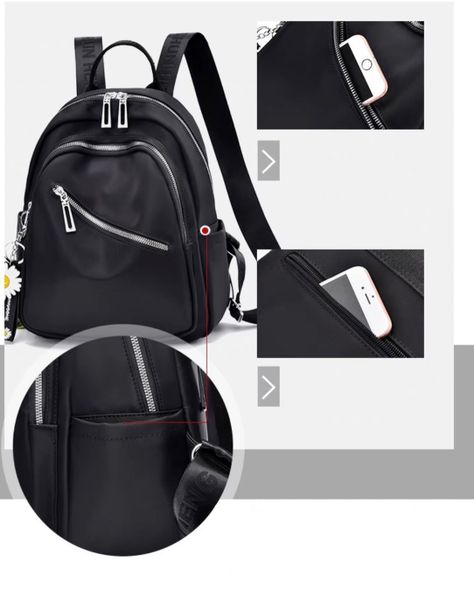Mochila Bolso De Mujer Bolso Juvenil Multiuso Impermeable.-6