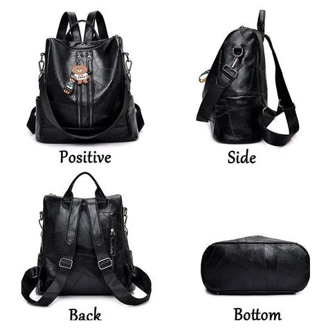 Mochila MOVAC Ultra Elegance Antirrobo para Mujer De Material Cuero PU -2