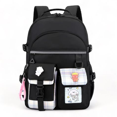 Mochila Bolso Juvenil Escolar Impermeable Gran Capacidad Notebook-0