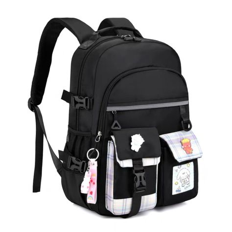 Mochila Bolso Juvenil Escolar Impermeable Gran Capacidad Notebook-1