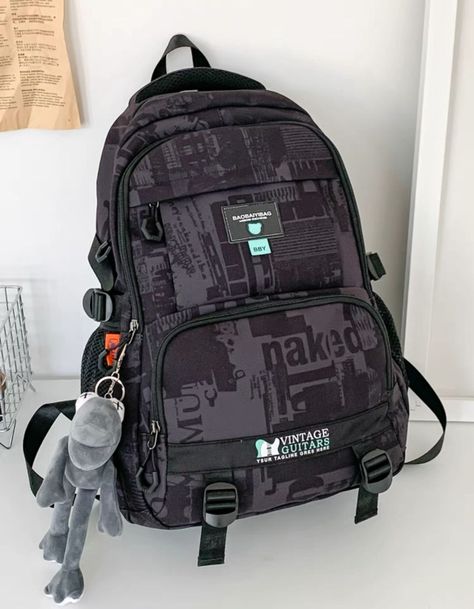 Mochila Escolar y Universitaria Juvenil Diseño Moderno Gran Capacidad -4