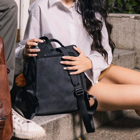 Mochila Movac Antirrobo Chic para Mujer de Cuero PU Multiuso-4