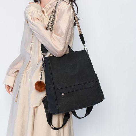 Mochila Movac Antirrobo Chic para Mujer de Cuero PU Multiuso-5