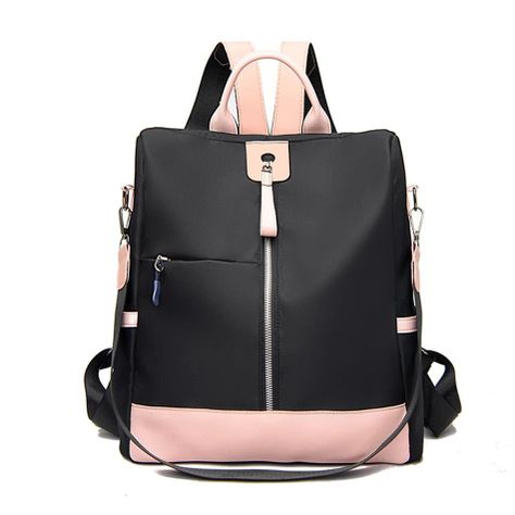 Mochila Antirrobo Impermeable Para Mujer Juvenil De Nailon-0