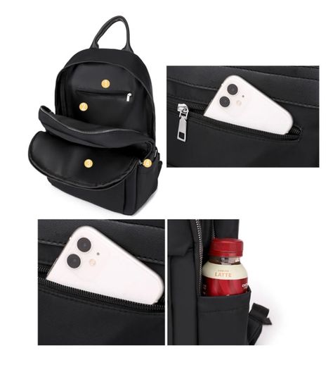 Mochila Impermeable Para Mujer Juvenil De Nailon-2
