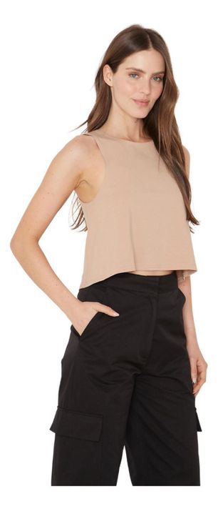 Polera Gracia Sin Mangas Iii Crudo Jacinta Tienda-0