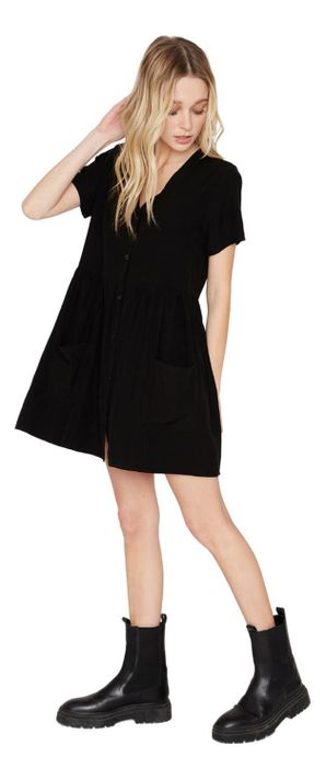 Vestido Franca Negro Jacinta Tienda-2