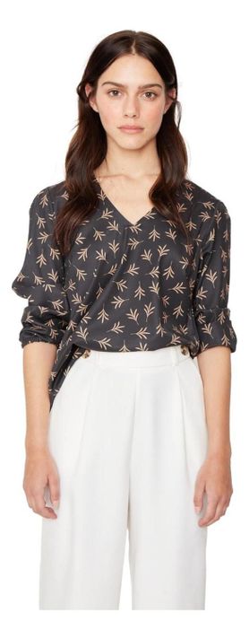 Blusa Vesta Hojas Jacinta Tienda-0