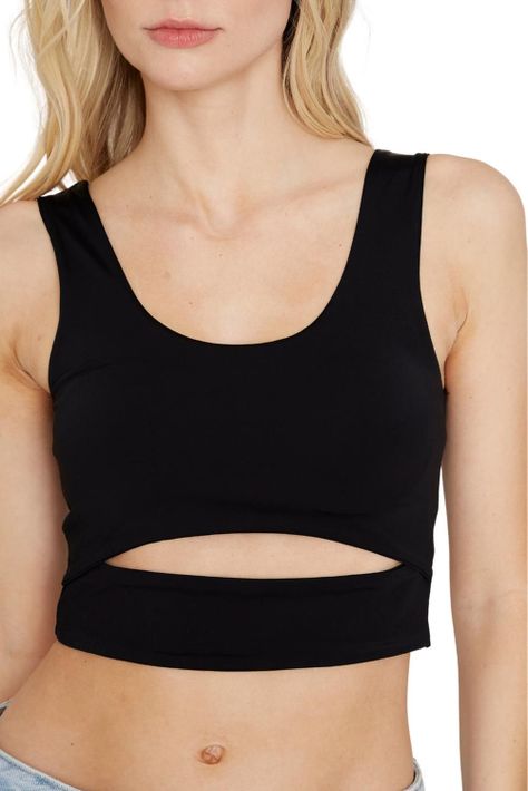 Croptop Cut Out Negro Jacinta Tienda-4