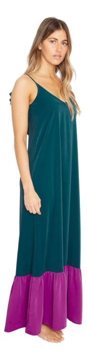 Vestido Libra Iii Petróleo Jacinta Tienda-2
