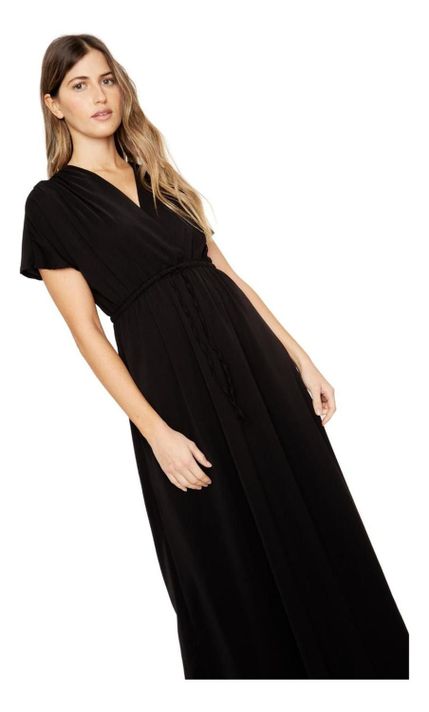 Vestido Lucila Negro Jacinta Tienda-4