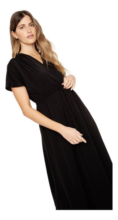 Vestido Lucila Negro Jacinta Tienda-5