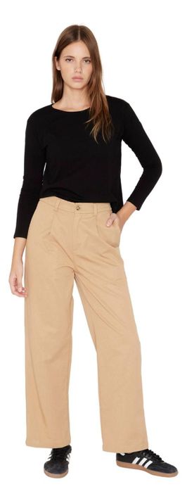 Pantalón Sastre Camel Jacinta Tienda-0