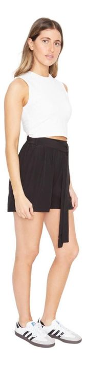 Short Greta Con Lazo Iii Negro Jacinta Tienda-1