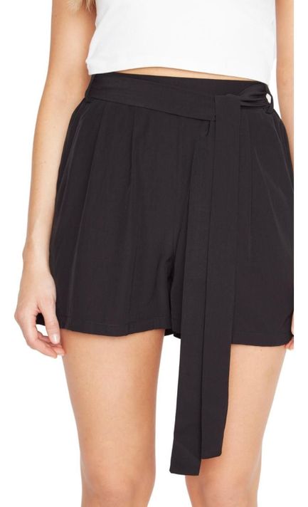 Short Greta Con Lazo Iii Negro Jacinta Tienda-5