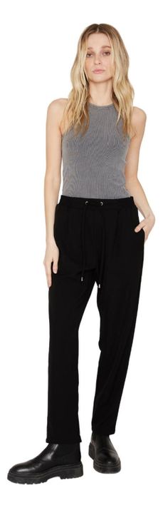 Pantalón Jogger Summer Negro Jacinta Tienda-0