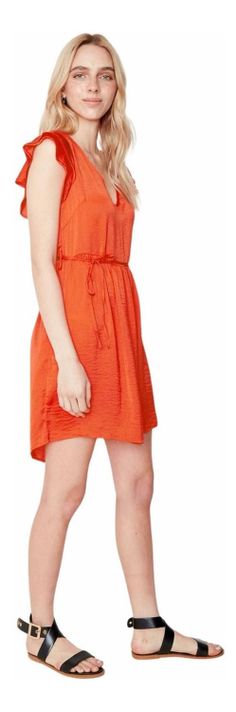 Vestido Anna Corto Coral  L coral M coral-1