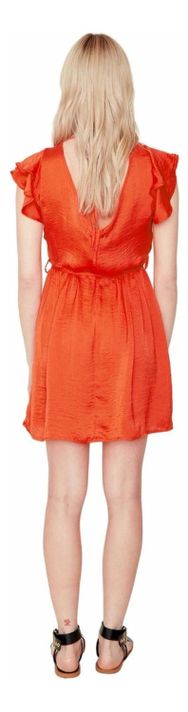 Vestido Anna Corto Coral  L coral M coral-3