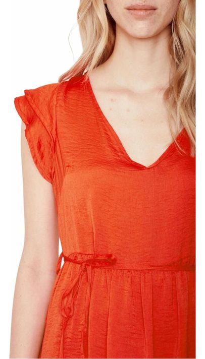 Vestido Anna Corto Coral  L coral M coral-6