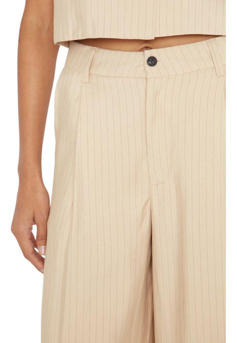 Pantalón Oxford Rayas Crudo Jacinta Tienda-5