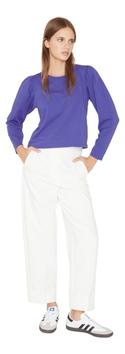 Polera Alicia Manga Larga Azul Jacinta Tienda-3