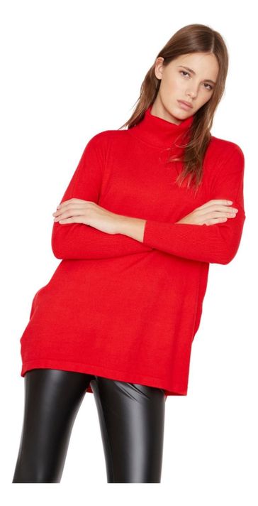 Chaleco Manuela Largo Iii Rojo Jacinta Tienda-3