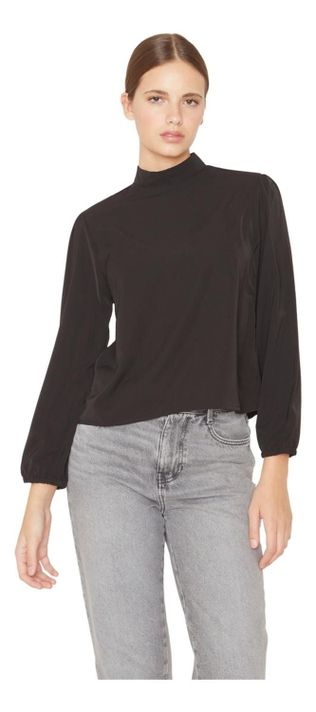 Blusa Paula Ii Negra Jacinta Tienda-0