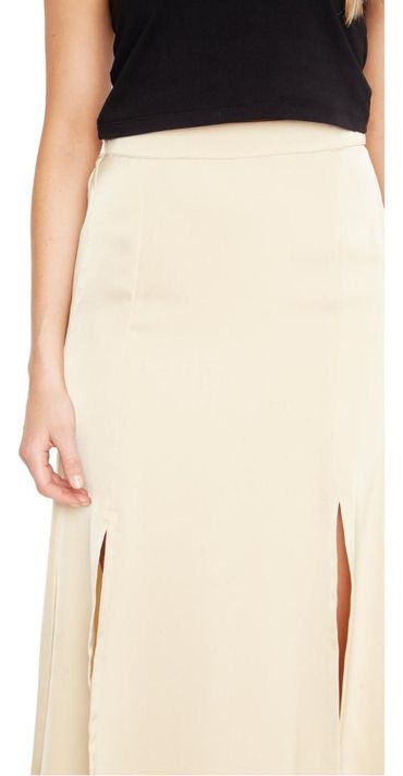 Falda Jane Satin Dorada Jacinta Tienda-5