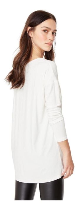 Polera Alana En V Blanca Jacinta Tienda-2
