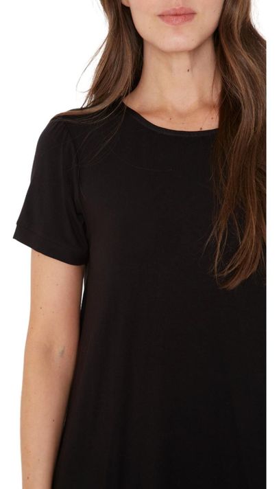 Vestido Bianca Manga Corta Ii Negro Jacinta Tienda-6