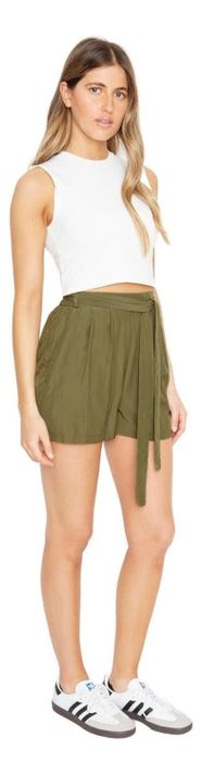 Short Greta Con Lazo Iii Verde Jacinta Tienda-1