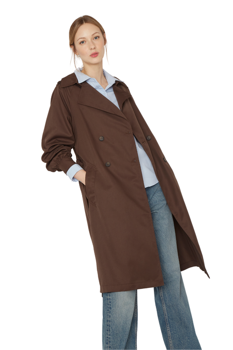 Trench Coat Porter café Jacinta Tienda-2