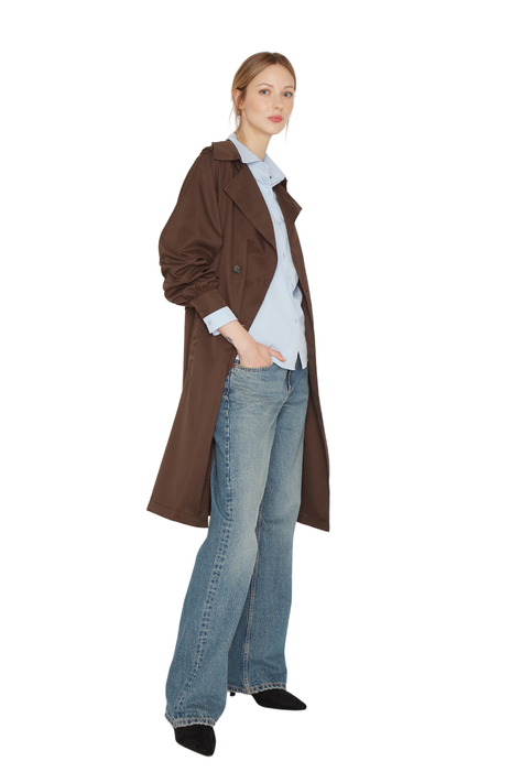 Trench Coat Porter café Jacinta Tienda-3