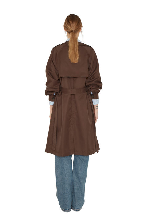 Trench Coat Porter café Jacinta Tienda-4