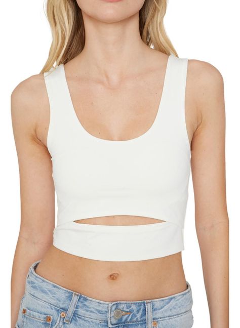Croptop Cut Out Blanco Jacinta Tienda-4