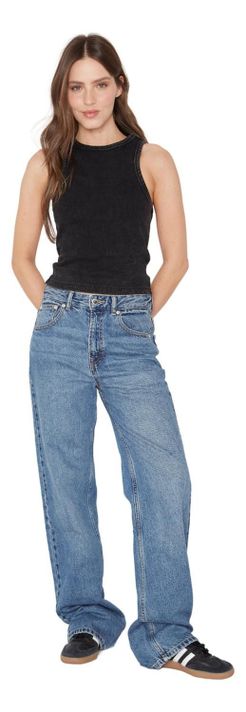 Rib Tank Top Negro Jacinta Tienda-5