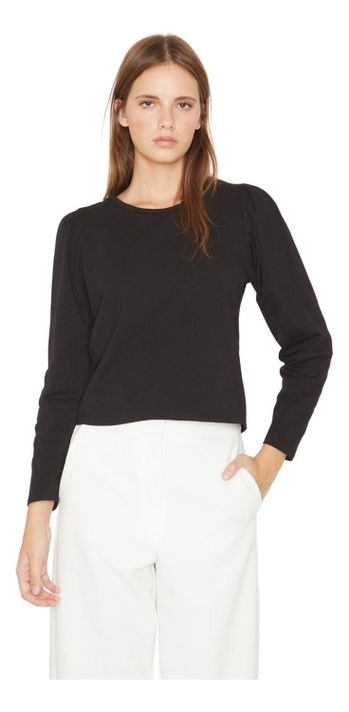 Polera Alicia Manga Larga Negra Jacinta Tienda-1