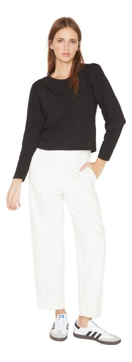 Polera Alicia Manga Larga Negra Jacinta Tienda-3