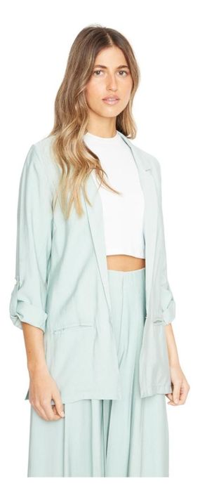 Blazer Olivia Ii Verde Agua Jacinta Tienda-2
