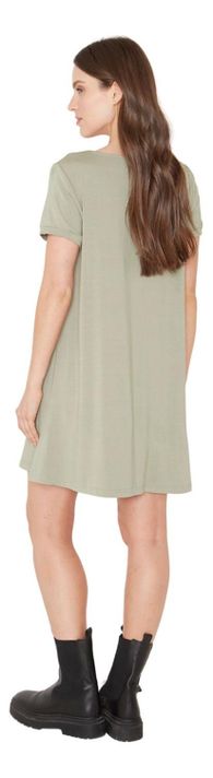 Vestido Bianca Manga Corta Ii Verde Jacinta Tienda-3