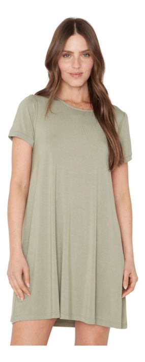 Vestido Bianca Manga Corta Ii Verde Jacinta Tienda-5