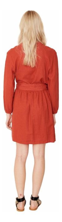 Vestido Amalia Terracota M marron-3