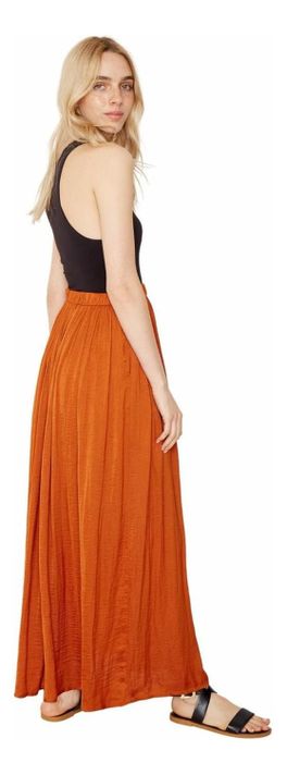 Falda Elisa Terracota Jacinta Tienda-2