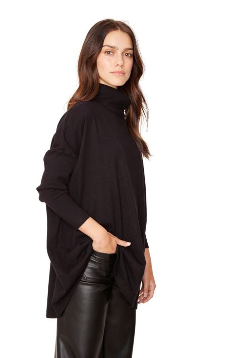 Chaleco Manuela largo II negro-1