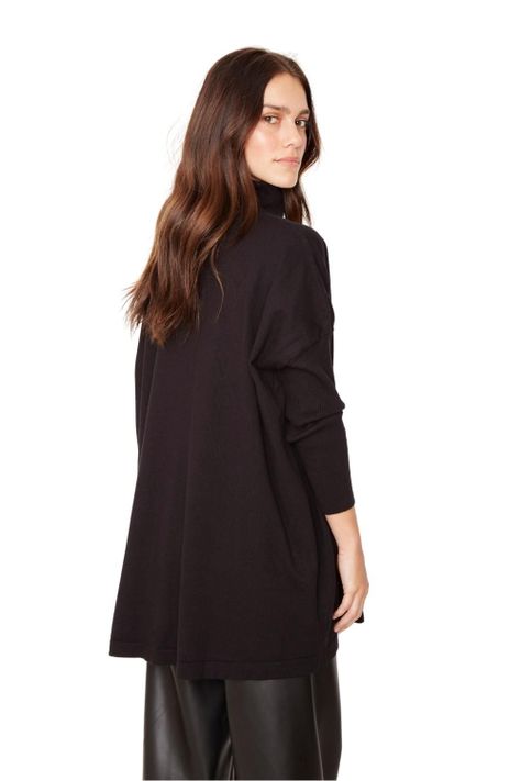 Chaleco Manuela largo II negro-2
