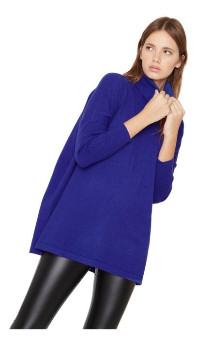 Chaleco Manuela Largo Iii Azul Jacinta Tienda-3
