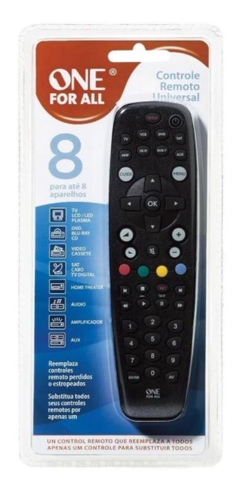 Control Remoto Universal  8 en 1 URC2781-0