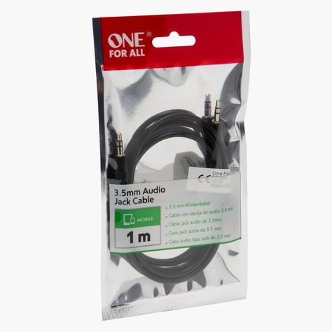 Cable Audio 3.5 mm Negro 1 Mt CC4060 One for All-1