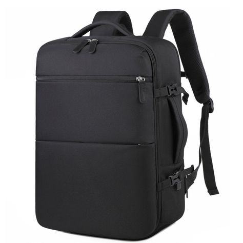 Mochila De Viaje Cabina Avión Original Viral TikTok 40L - Impermeable, Unisex, Con USB y Compartimen-0