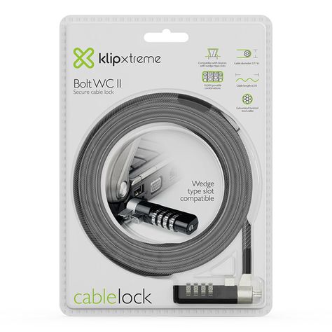 Cable de Seguridad para Notebook Bolt WC II 2 metros-9
